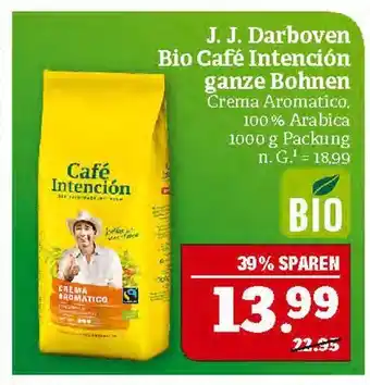 Marktkauf J. j. darboven bio café intención ganze bohnen Angebot