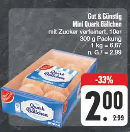 Edeka Gut & günstig mini quark bällchen Angebot