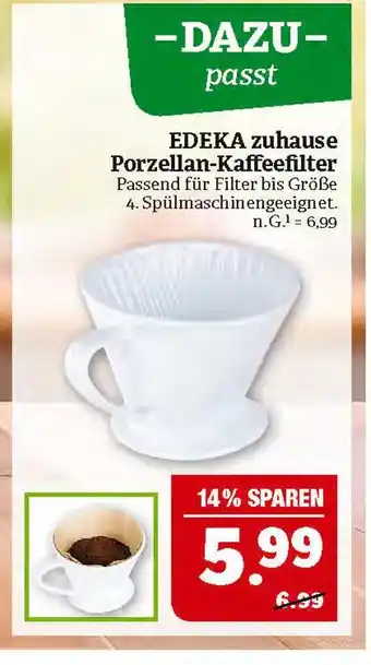 Marktkauf Edeka zuhause porzellan-kaffeefilter Angebot