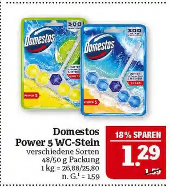 Marktkauf Domestos power 5 wc-stein Angebot