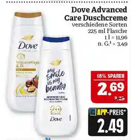 Marktkauf Dove advanced care duschcreme Angebot