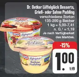 Edeka Dr. oetker löffelglück desserts, grieß- oder sahne pudding Angebot