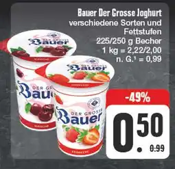 Edeka Bauer der grosse joghurt Angebot