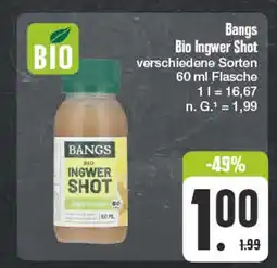 Edeka Bangs bio ingwer shot Angebot