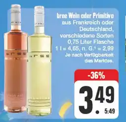 Edeka Bree wein oder primitivo Angebot