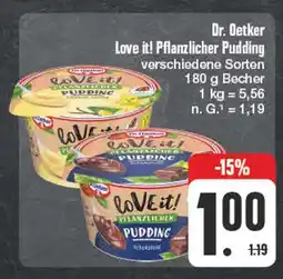 Edeka Dr. oetker love it! pflanzlicher pudding Angebot