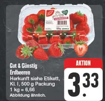 Edeka Gut & günstig erdbeeren Angebot