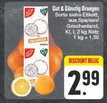 Edeka Gut & günstig orangen Angebot