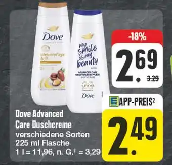 Edeka Dove dove advanced care duschcreme Angebot