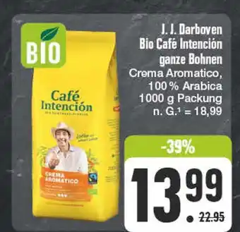 Edeka J. j. darboven bio café intención ganze bohnen Angebot