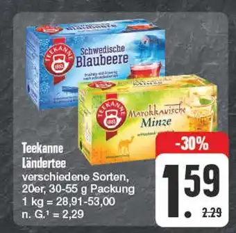 Edeka Teekanne schwedische blaubeere oder marokkanische minze Angebot