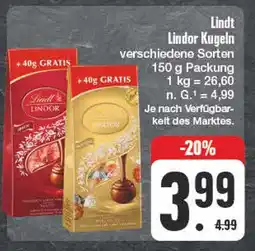 Edeka Lindt lindor kugeln Angebot