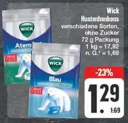 Edeka Wick hustenbonbons Angebot