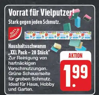 Edeka Gut & günstig haushaltsschwamm xxl pack – 28 stück Angebot