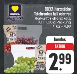 Edeka Edeka herzstücke tafeltrauben hell oder rot Angebot