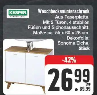 Edeka Kesper waschbeckenunterschrank Angebot