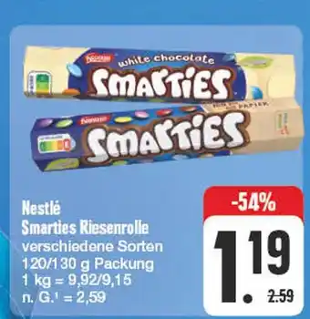 Edeka Nestlé smarties riesenrolle Angebot