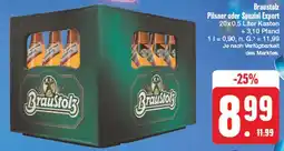 Edeka Braustolz pilsner oder spezial export Angebot