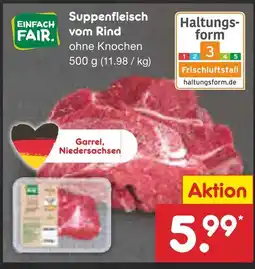 Netto Marken-Discount Einfach fair suppenfleisch vom rind Angebot