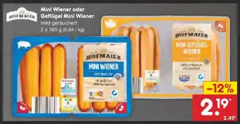 Netto Marken-Discount Hofmaier mini wiener oder geflügel mini wiener Angebot