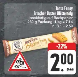 Edeka Tante fanny frischer butter blätterteig Angebot