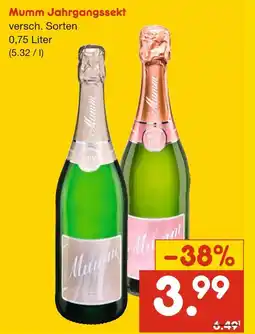 Netto Marken-Discount Mumm jahrgangssekt Angebot