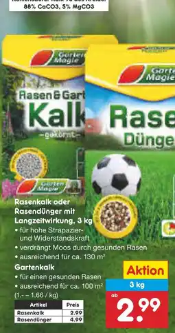 Netto Marken-Discount Garten magie rasenkalk oder rasendünger Angebot