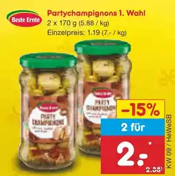 Netto Marken-Discount Beste ernte partychampignons 1. wahl Angebot