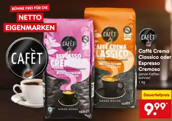 Netto Marken-Discount Cafet caffé crema classico oder espresso cremoso Angebot