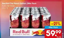 Netto Marken-Discount Red bull the peach edition, 24er pack Angebot