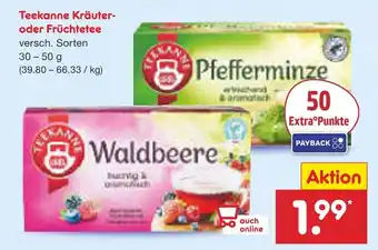 Netto Marken-Discount Teekanne kräuter- oder früchtetee Angebot