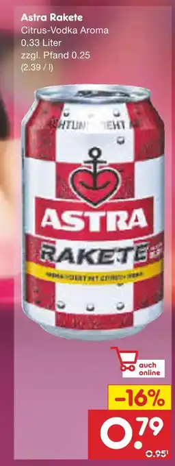 Netto Marken-Discount Astra rakete Angebot