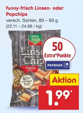 Netto Marken-Discount Funny-frisch linsen- oder popchips Angebot