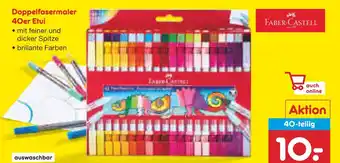 Netto Marken-Discount Faber-castell doppelfasermaler 40er etui Angebot