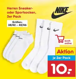 Netto Marken-Discount Nike herren sneaker- oder sportsocken Angebot