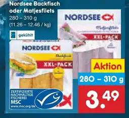 Netto Marken-Discount Nordsee backfisch oder matjesfilets Angebot