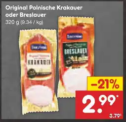 Netto Marken-Discount Tulip original polnische krakauer oder breslauer Angebot