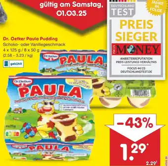 Netto Marken-Discount Dr. oetker paula pudding Angebot