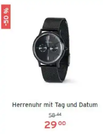 Tchibo Herrenuhr mit Tag und Datum Angebot