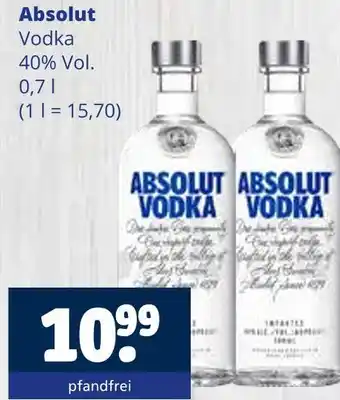 Getränkewelt Absolut vodka Angebot