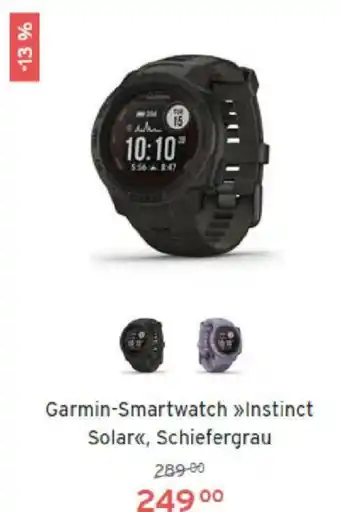 Tchibo Garmin Smartwatch Instinct Solar, Schiefergrau Angebot