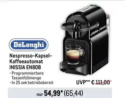 METRO DeLonghi Nespresso-Kapsel- Kaffeeautomat INISSIA EN80B Angebot