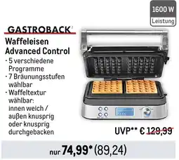 METRO GASTROBACK Waffeleisen Advanced Control Angebot