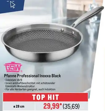 METRO GSW Pfanne Professional Inoxxa Black Angebot