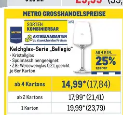 METRO METRO PROFESSIONAL Kelchglas-Serie „Bellagio" Angebot