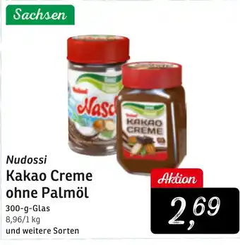 KONSUM Nudossi Kakao Creme ohne Palmöl Angebot