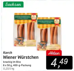 KONSUM Korch Wiener Würstchen Angebot