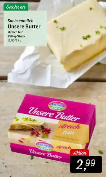 KONSUM Sachsenmilch Unsere Butter Angebot