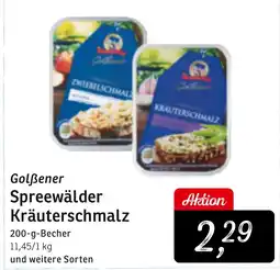 KONSUM Golẞener Spreewälder Kräuterschmalz Angebot