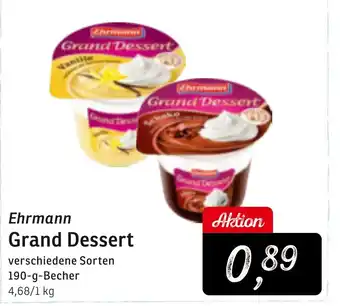 KONSUM Ehrmann Grand Dessert Angebot